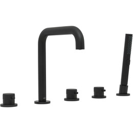 Смеситель для ванны Allen Brau Priority 5.31007-31, чёрный матовый фото 