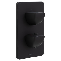 Смеситель для душа с термостатом Allen Brau Infinity 5.21116-31 (со скрытой частью) чёрный матовый фото 