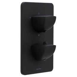 Смеситель для ванны с термостатом Allen Brau Infinity 5.21316-31 (со скрытой частью) чёрный матовый фото 