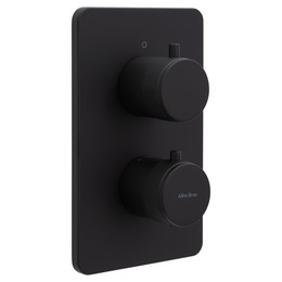 Смеситель для душа с термостатом Allen Brau Priority 5.31113-31 (со скрытой частью) чёрный матовый фото 