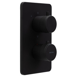 Смеситель для ванны с термостатом Allen Brau Priority 5.31314-31 (со скрытой частью) чёрный матовый фото 