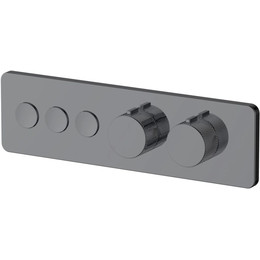 Смеситель для душа с термостатом Allen Brau Liberty 5.33003-MG (со скрытой частью) графит фото 