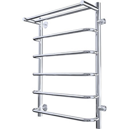 Полотенцесушитель водяной Тругор Идеал ПМ1 с полкой и боковым подводом П6 500х800 мм R (м/о 500 мм) 00-00026993 фото 