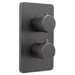 Смеситель для ванны с термостатом Allen Brau Priority 5.31213-MG (со скрытой частью) графит фото 