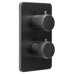 Смеситель для ванны с термостатом Allen Brau Priority 5.31314-MG (со скрытой частью) графит фото 