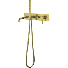 Смеситель для ванны Allen Brau Priority 5.31A05-GB (со скрытой частью) золото фото 