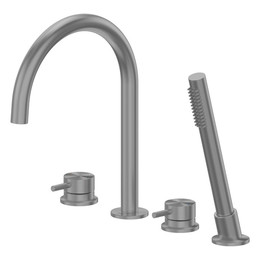 Смеситель для ванны Abber Wasser Kreis 316 AF8113BGG, оружейная сталь брашированная фото 