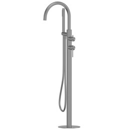 Смеситель для ванны Abber Wasser Kreis 316 AF8115BGG (со скрытой частью) оружейная сталь брашированная фото 