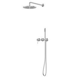 Душевая система для душа Abber Wasser Kreis 316 AF8118BST, сталь брашированная фото 