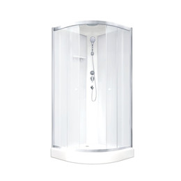 Душевая кабина Parly 90x90 см BETT931, хром матовый/матовое фото 