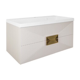 Тумба подвесная с раковиной Azario Zena 80/2 80 см CS00097029, кашемир фото 