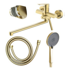 Смеситель для ванны Azario Alanti AZ-K1732MG, золото матовое фото 