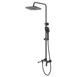 Душевая стойка Azario Alanti AZ-K2332-1B, чёрный матовый фото 