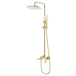 Душевая стойка Azario Lursy AZ-K2349MG, золото матовое фото 