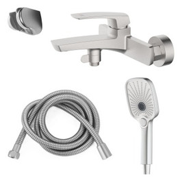 Смеситель для ванны Azario Conda AZ-K3011BN, сатин фото 