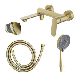 Смеситель для ванны Azario Alanti AZ-K3032MG, золото матовое фото 