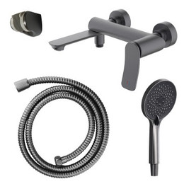 Смеситель для ванны Azario Escaro AZ-K3074GR, графит фото 