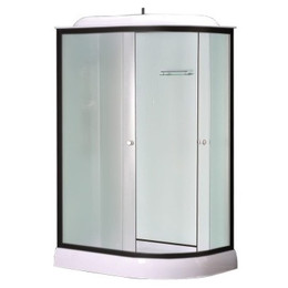 Душевая кабина Loranto 120x80 см CS-876EBTM/W-120 L, чёрный/прозрачное фото 