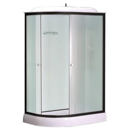 Душевая кабина Loranto 120x80 см CS-877EBTM/W-120 R, чёрный/прозрачное фото 