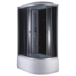 Душевая кабина Loranto 120х80 см CS-886EATM/B-120 L, хром/прозрачное фото 