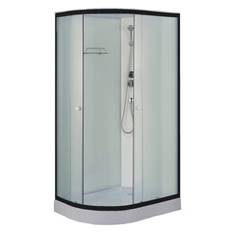 Душевая кабина Loranto 120x80 см CS-877EBTM/W-120 R, чёрный/прозрачное фото 