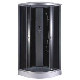 Душевая кабина Loranto 90x90 см CS-881EA13TM/B-90, хром/прозрачное фото 