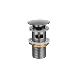 Донный клапан Aquatek AQ6001BGM, оружейная сталь фото 