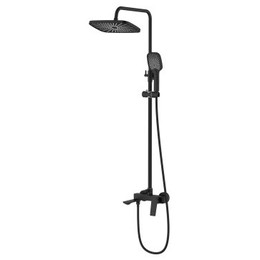 Душевая стойка Azario Lursy AZ-K2349B, чёрный матовый фото 