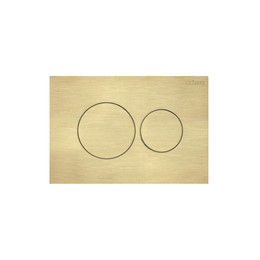 Кнопка смыва Cezares Pneumatic PN1-BTN-BORO, брашированное золото фото 