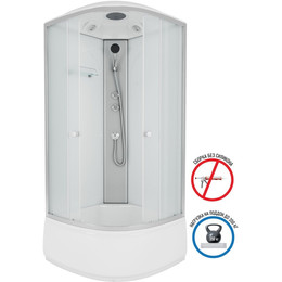 Душевая кабина Niagara Eco 90x90 см E90/40/MT, хром/матовое (безсиликоновая сборка) фото 