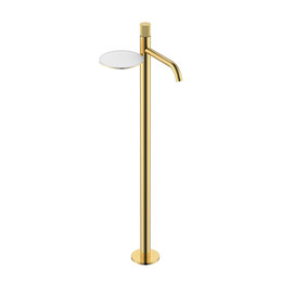 Смеситель для раковины Boheme Stick 120-GG.3, золото фото 