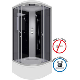 Душевая кабина Niagara Classic 90x90 см NG-2508-14, хром/прозрачное (безсиликоновая сборка) фото 