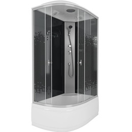 Душевая кабина Niagara Eco 120x80 см NG-7510-14R, серебро/узор (безсиликоновая сборка) фото 