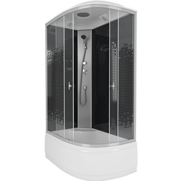 Душевая кабина Niagara Eco 120x80 см NG-7510-14L, серебро/узор (безсиликоновая сборка) фото 