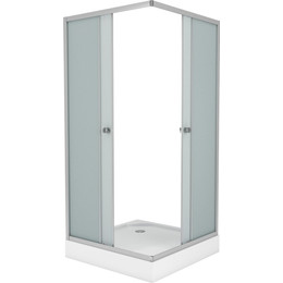 Душевая кабина Niagara Eco 80x80 см NG-008-14Q, хром/матовое фото 