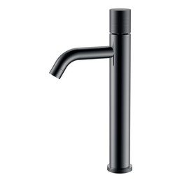 Смеситель для раковины высокий Boheme Stick 122-SGM.2, графит глянец фото 