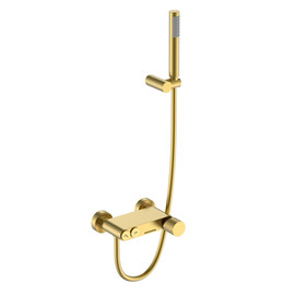 Смеситель для ванны Boheme Stick 123-MG.2, золото матовое фото 