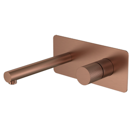 Смеситель для раковины настенный Boheme Stick 125-BRB.2 (со скрытой частью) брашированная бронза фото 