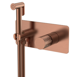Набор для гигиенического душа Boheme Stick 127-CB (со скрытой частью) брашированная медь фото 