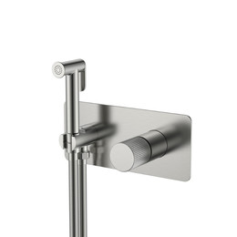 Набор для гигиенического душа Boheme Stick 127-NB.3 (со скрытой частью) никель фото 