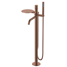 Смеситель для ванны напольный Boheme Stick 129-BRB.2, брашированная бронза фото 