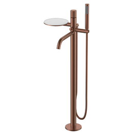 Смеситель для ванны напольный Boheme Stick 129-BRB.4, брашированная бронза фото 