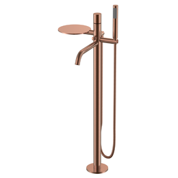 Смеситель для ванны напольный Boheme Stick 129-CB, брашированная медь фото 