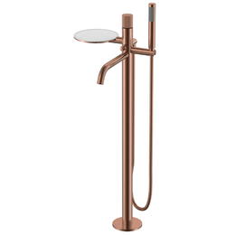 Смеситель для ванны напольный Boheme Stick 129-CB.3, брашированная медь фото 
