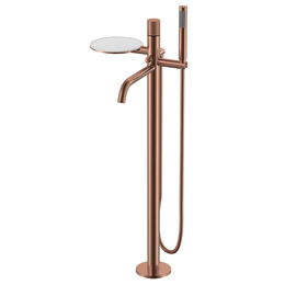 Смеситель для ванны напольный Boheme Stick 129-CB.4, брашированная медь фото 