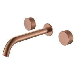Смеситель для раковины настенный Boheme Stick 152-2-CB.2, брашированная медь фото 