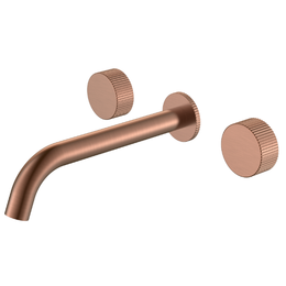 Смеситель для раковины настенный Boheme Stick 152-2-CB.3, брашированная медь фото 
