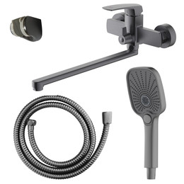 Смеситель для ванны Azario Conda AZ-K1711GR, графит фото 