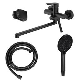 Смеситель для ванны Azario Alanti AZ-K1732B, чёрный матовый фото 