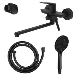 Смеситель для ванны Azario Lursy AZ-K1749B, чёрный матовый фото 